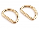 D-Ring - Metall - für 30 mm Gurtband - golfarben